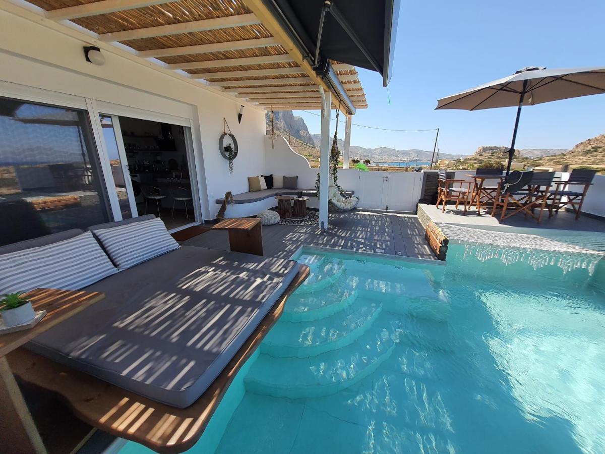 Tramonto Luxury Villa No2 - Breathtaking Sunset View Foiníkion Buitenkant foto